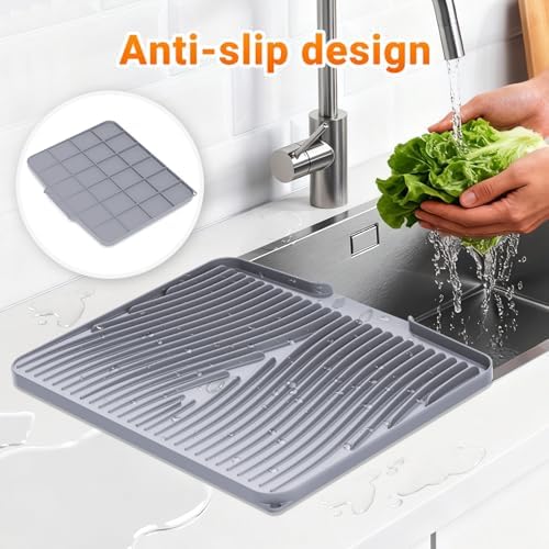 Silicone Dish Drying Mat for Kitchen counter - Image 3