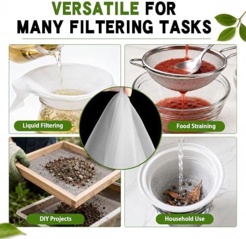 ZZRANYE Nylon Mesh Fabric 100 Mesh, 39.3" × 39.3" Food Grade Fine Mesh Strainer - Image 7