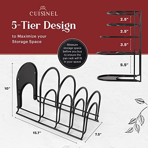 Cuisinel Silicone-Coated Pan Organizer, 2 Pack - Image 2