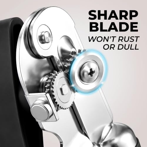 Zulay Kitchen Stainless Steel Swing Open Manual Can Opener Comfortable Grip - Image 4