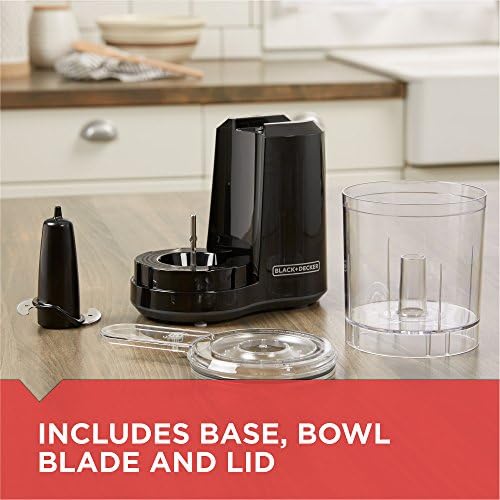 BLACK+DECKER, Improved Assembly, HC300B FreshPrep 3-Cup Electric Food Chopper - Image 4