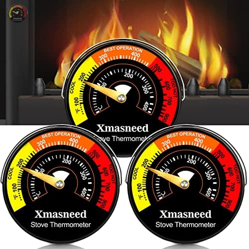 Wood Stove Thermometer Magnetic, Stove Top Thermometer by Xmasneed