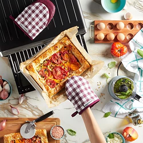 KitchenAid Gingham Mini Oven Mitt 2-Pack Set - Image 5