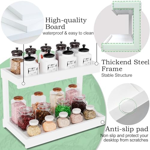 MARTY Counter Shelf Organizer, 2 Tier Spice Rack - Image 6