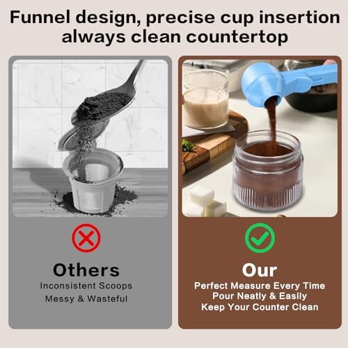 2-in-1 Coffee Scoop with Funnel, 2 Tbsp Measuring Spoon - Image 5