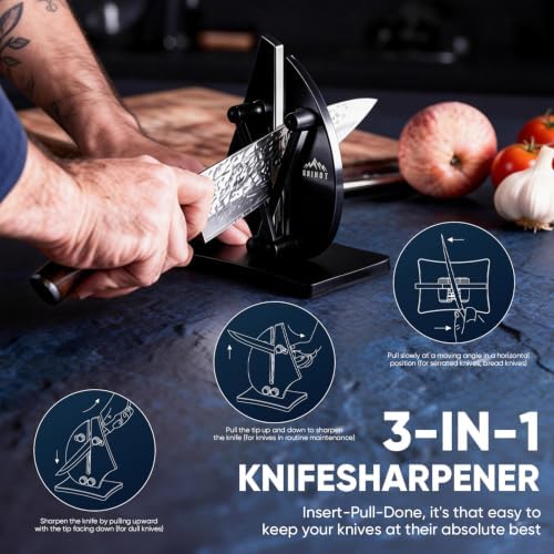VN3 Professional Knife Sharpener | 3-Action Tungsten Carbide - Image 3