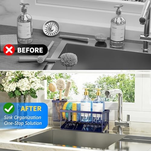 Cisily Navy Blue Sink Caddy Organzier - Image 6
