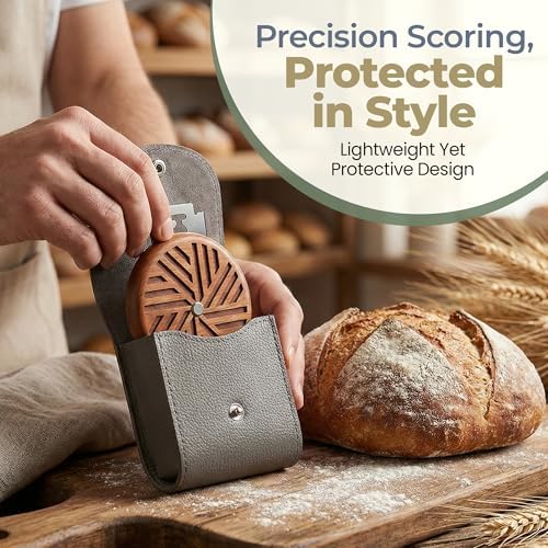 Crafted Rose Wood Bread Lame Slashing Tool, Dough Scoring Knife - Image 5