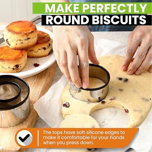 Spring Chef Stainless Steel Dough Blender & Biscuit Cutter Set - Image 4