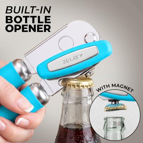 Zulay Kitchen Stainless Steel Swing Open Manual Can Opener Comfortable Grip - Image 4