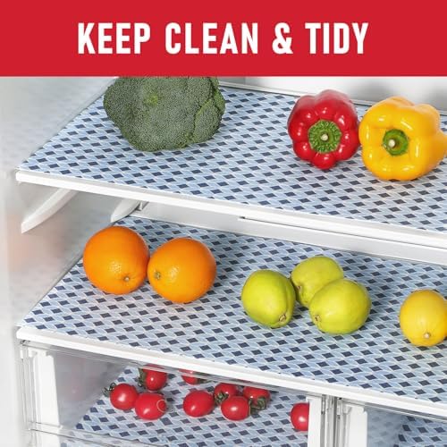 Cooyes 12 Pack Cloth Shelf Liners 17.7" × 24", Non-Slip Refrigerator Liners - Image 2