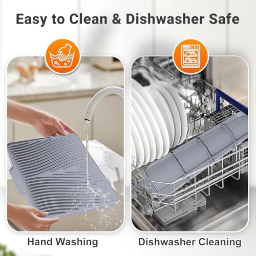 Silicone Dish Drying Mat for Kitchen counter - Image 5