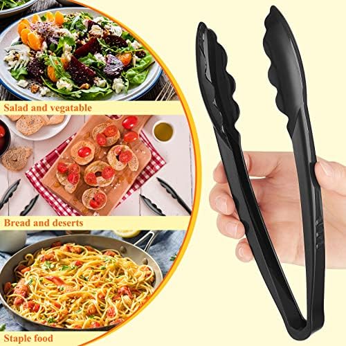150 Pcs Plastic Tongs, 9 Inch Disposable Serving Tongs - Image 4