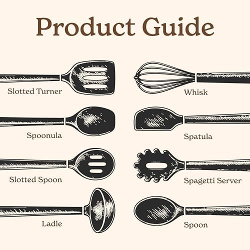 Country Kitchen Non Stick Silicone Utensil Set - Image 3