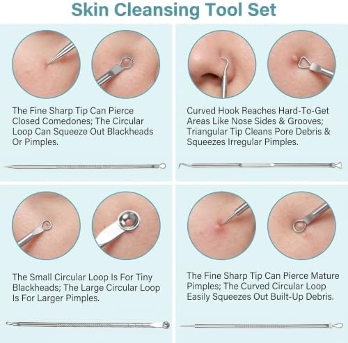 Blackhead Remover Tool Blackhead Scraper Silicone Cleansing Brush - Image 7