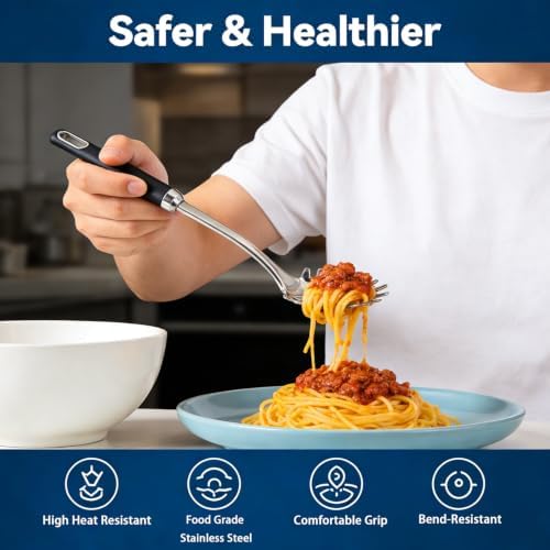 Stainless Steel Soup Ladle and Spaghetti Spoon Set - Image 4