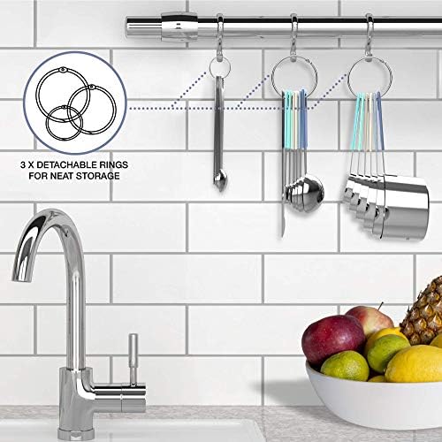 CuttleLab 22-Piece Stainless Steel Measuring Cups and Spoons Set, Tad Dash - Image 5
