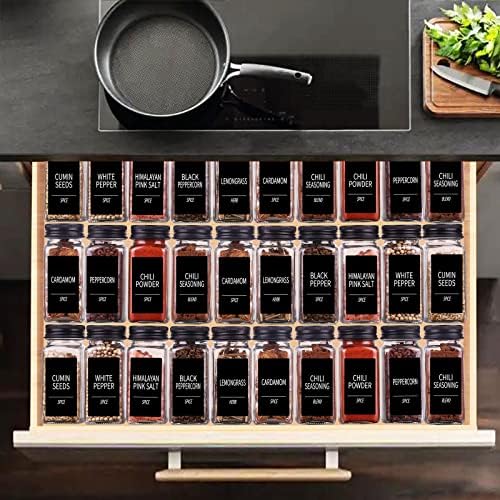 Churboro 36 Pack Glass Spice Jars - Image 6