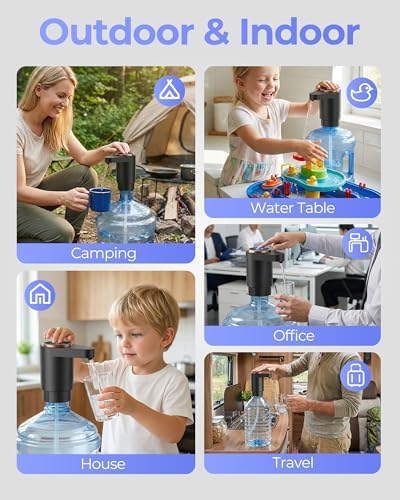 Water Jug Pump for 5 Gallon Bottle – Portable Electric USB-C Charging Dispenser - Image 6