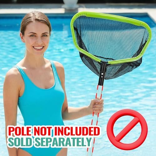 Pool Skimmer Net Heavy Duty Swimming Leaf Rake Cleaning Tool - Image 4