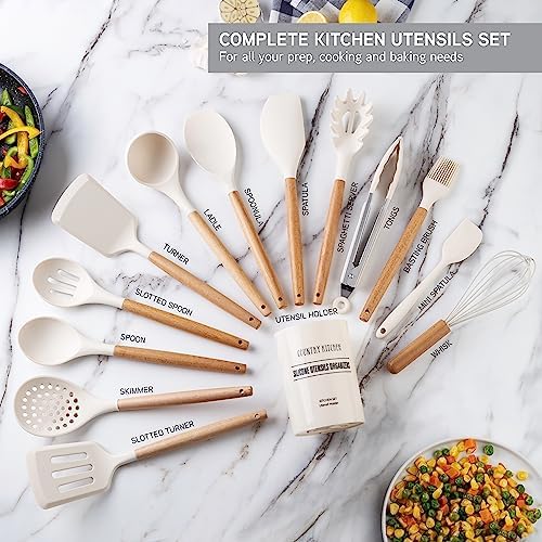 Country Kitchen Non Stick Silicone Utensil Set - Image 2