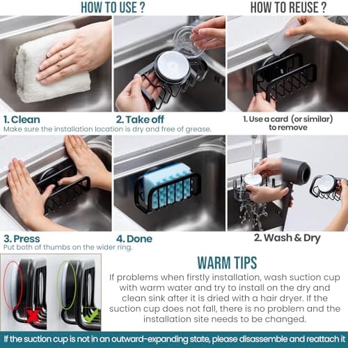 TAILI Rustproof Sponge Holder for Kitchen Sink - Image 6