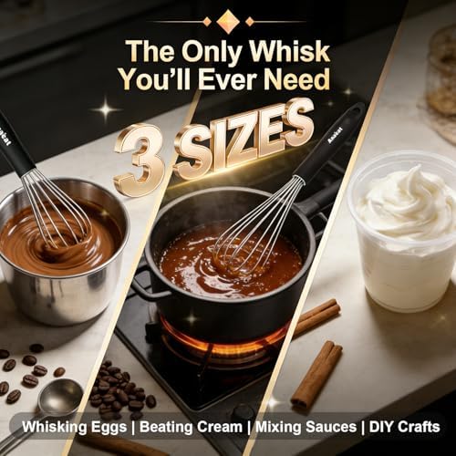 3 Packs Stainless Steel Whisk Set - Image 6