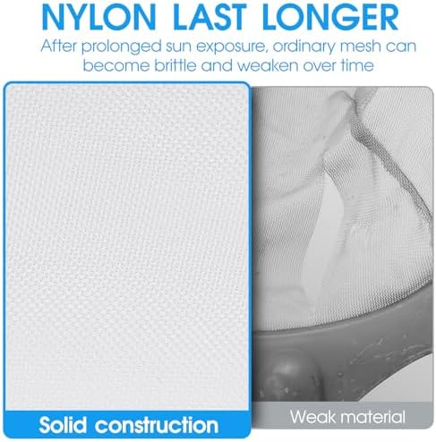 TidyMister 17.5'' Ultra Fine Mesh Pool Skimmer Net Rake - Image 3