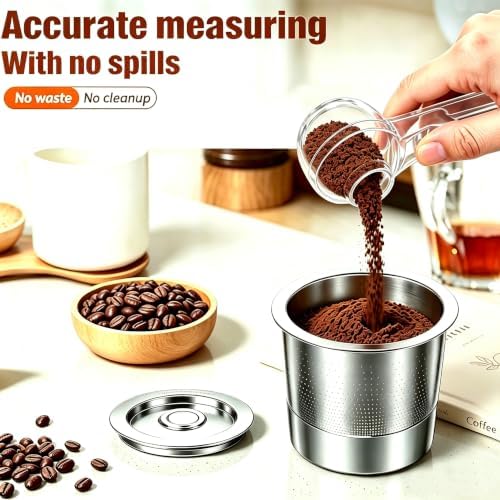 2-in-1 Coffee Scoop with Funnel, 2 Tbsp Measuring Spoon - Image 3