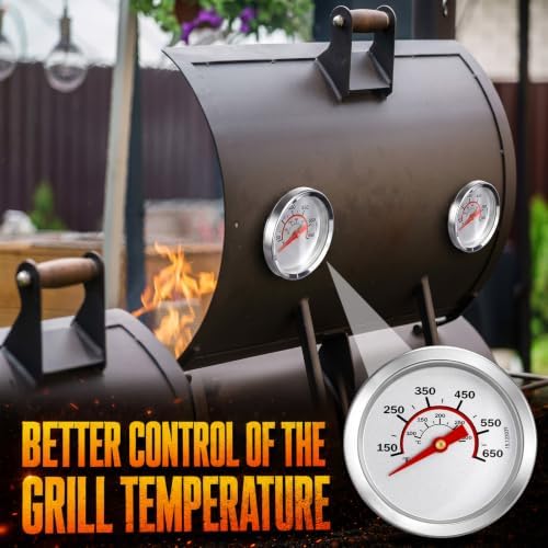 Frienda 3 Pack Charcoal Grill Thermometer Gauge - Image 6