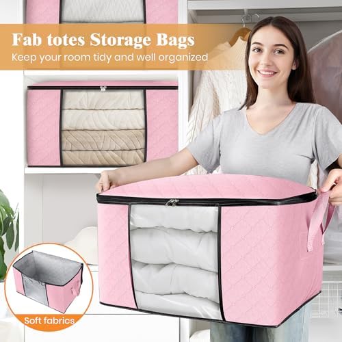 Fab totes 10 Pack Storage Bags for Clothes Blanket Storage Bins - Image 5