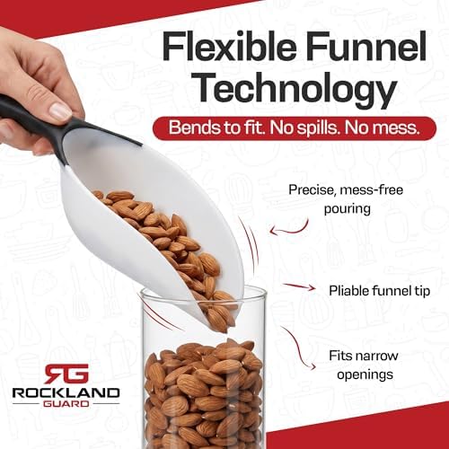 Rockland Guard 1-Cup Multipurpose Scoops – Flexible Funnel Tip - Image 2