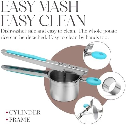 Bellemain Stainless Steel Potato Ricer Mashed Potato Masher - Image 2