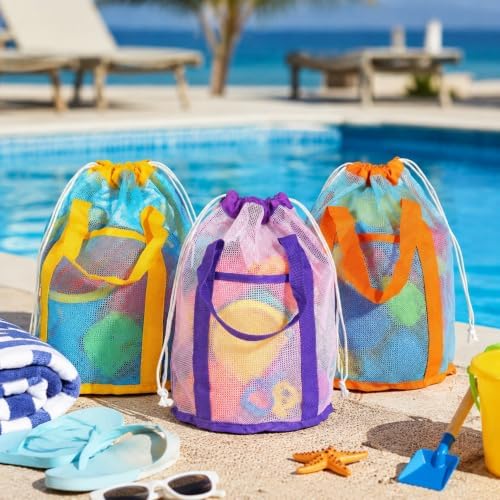 3PCS Mesh Beach Bag, Foldable Toy Storage Bag - Image 2