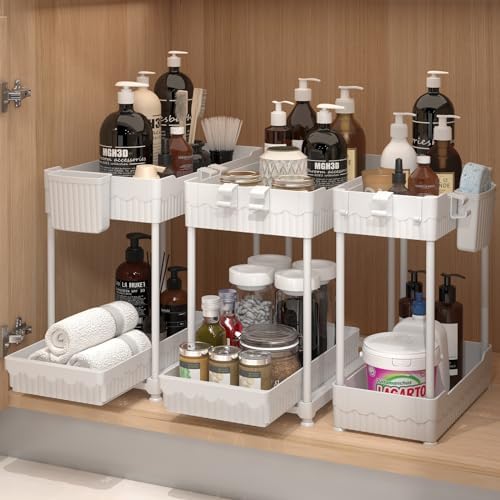 Sevenblue 3-Pack 2-Tier Under Sink Organizers by Sevenblue