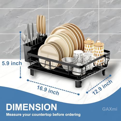 GAXmi Dish Drying Rack with Drainboard - Image 5
