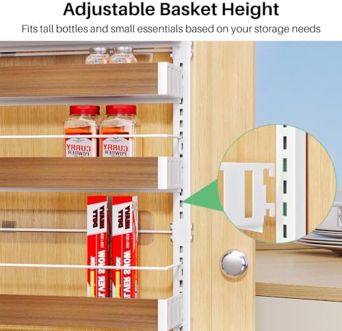 SNTD 8 Tiers Wooden Over the Door Organizer - Image 4