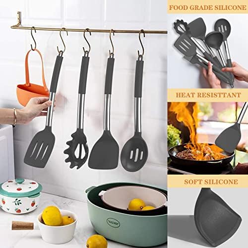 Silicone Cooking Utensil Set, Umite Chef 43 PCS Heat Resistant Kitchen Utensil - Image 6