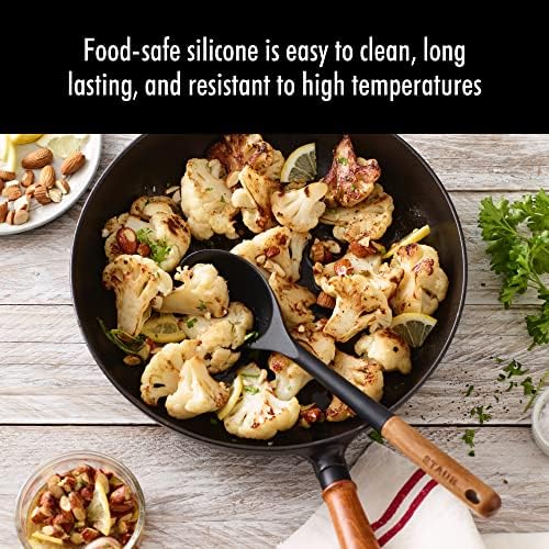 Staub Silicone with Wood Handle Cooking Utensil, Serving Spoon - Image 5