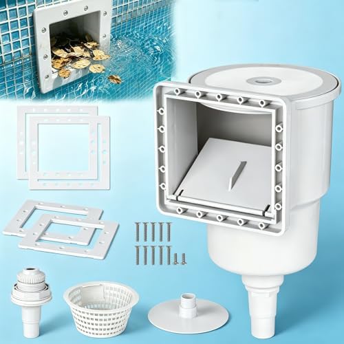 Universal Above Ground Pool Skimmer Kit, Heavy Duty Through Wall Pool Skimmers by SNMUMU
