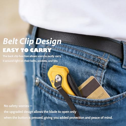 REXBETI 12-Pack Folding Pocket Utility Knife, SK2 Box Cutter, 32 Blades - Image 6