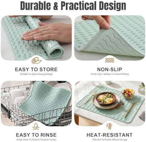 2 Pack Silicone Dish Drying Mat - Image 6