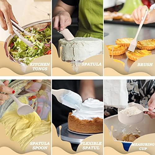 Mixing Bowls with Airtight Lids Set, Non-Slip Bottoms & Kitchen Gadgets Set - Image 6