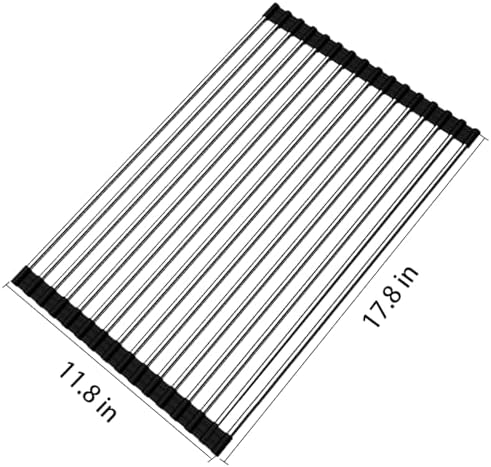 Ahyuan Roll up Dish Drying Rack Over The Sink Kitchen Roll up Sink Drying Rack - Image 6