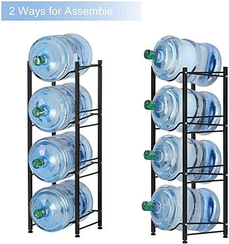 LIANTRAL Water Cooler Jug Rack, 4-Tier Heavy Duty Water Bottle Holder Storage - Image 2