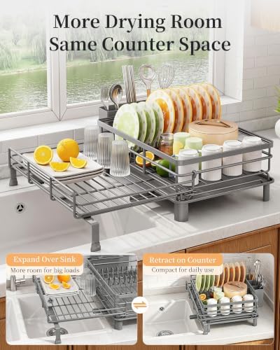 SAYZH Expandable Dish Drying Rack - Image 3