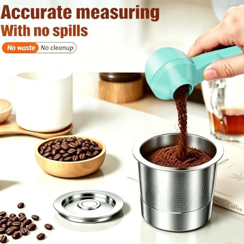 2-in-1 Coffee Scoop with Funnel, 2 Tbsp Measuring Spoon - Image 3