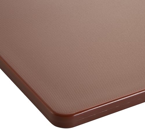 Winco 15" x 20" Brown Heavy-Duty Plastic Cutting Board - Image 2