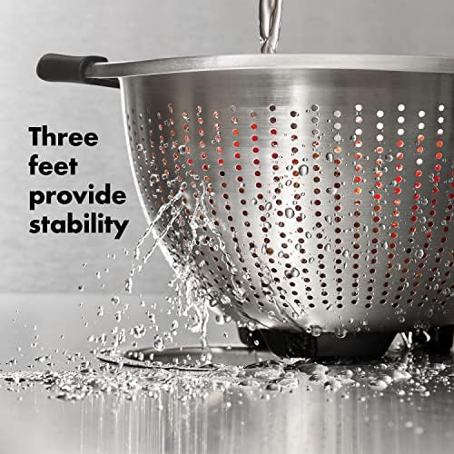 OXO Good Grips Stainless Steel Colander, 5 qt. Capacity, Strainer - Image 4