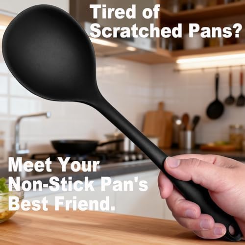 Heat Resistant Silicone Cooking Spatula and Spoon Set - Image 6